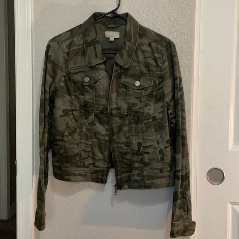 Camo Jean Jacket: Women’s size Small